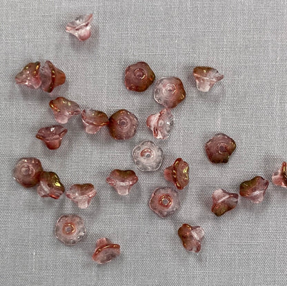 4x6mm Bell Flower - Vintage Rose