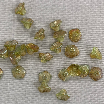 4x6mm Bell Flower - Moss AB