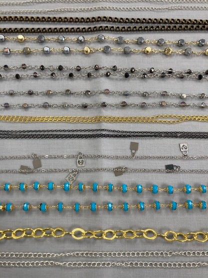 Assorted Chain - at least 12" long - 10 pieces