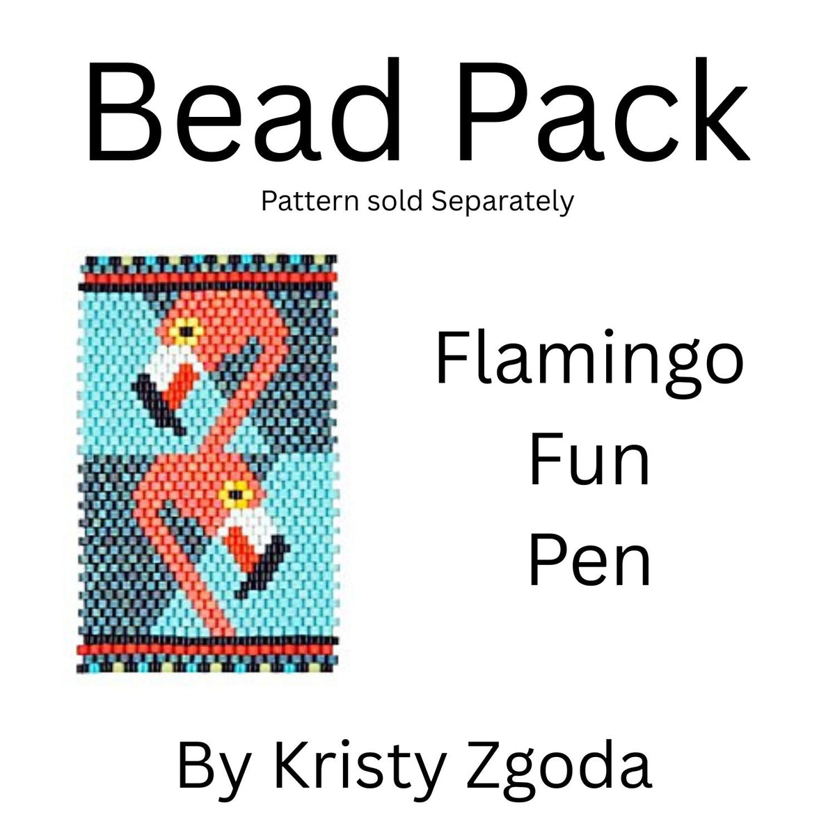Flamingo Fun Pen Bead Pack