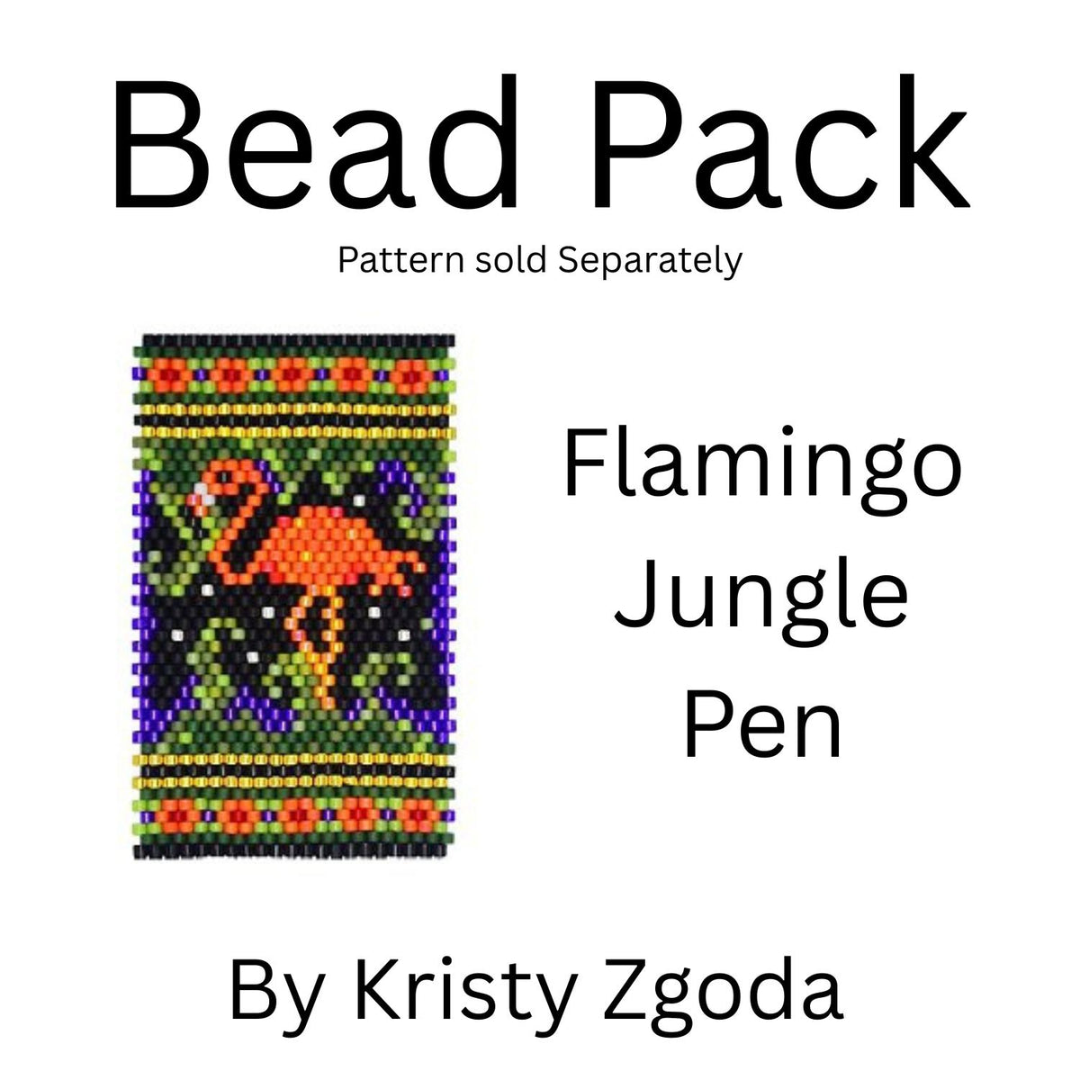 Flamingo Jungle Pen Bead Pack