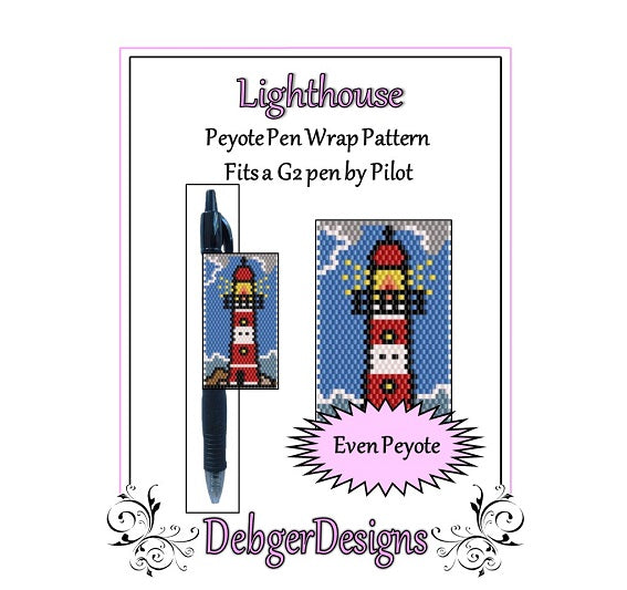 Lighthouse Pen Wrap Pattern - PDF