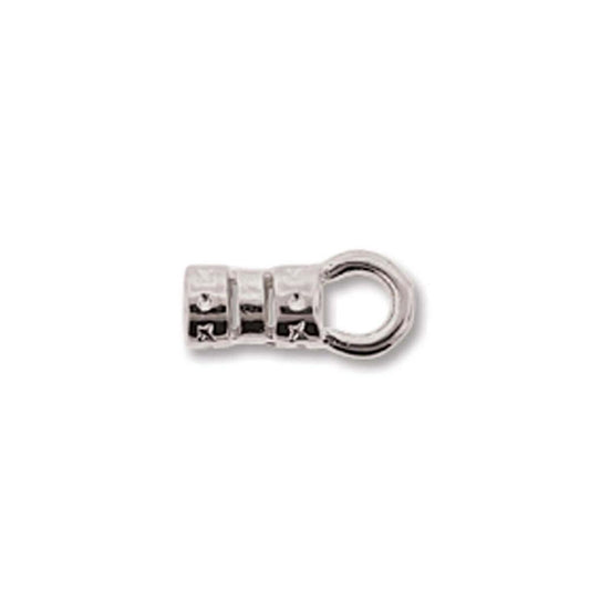 Crimp with Loop Silver