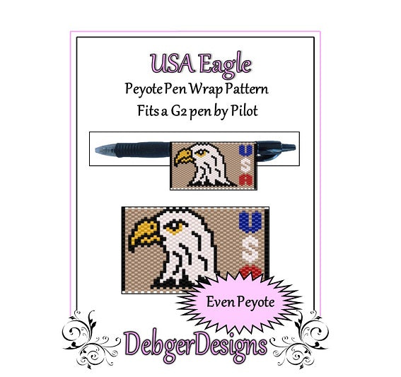 USA Eagle Pen Wrap Pattern - PDF