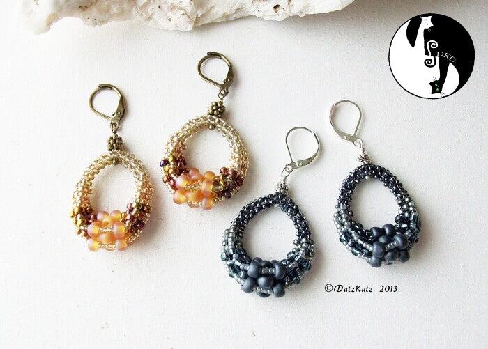 Obovato Earrings Pattern - PDF