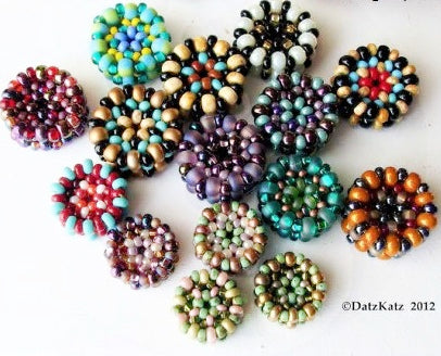 Manadala Rondelle Beaded Bead Pattern - PDF