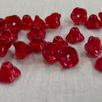 4x6mm Bell Flower - Red