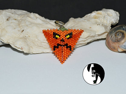 Scary Pumpkin Triangle Pattern - PDF