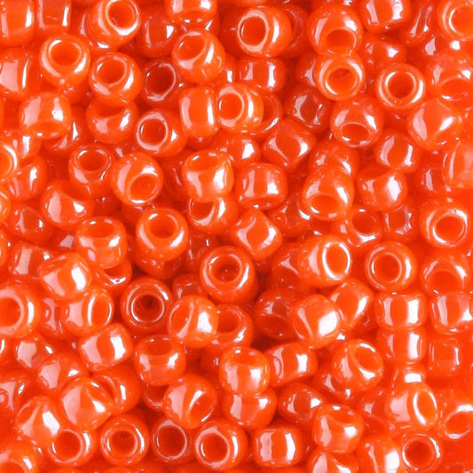 8/0 Opaque Luster Pumpkin - 10 grams