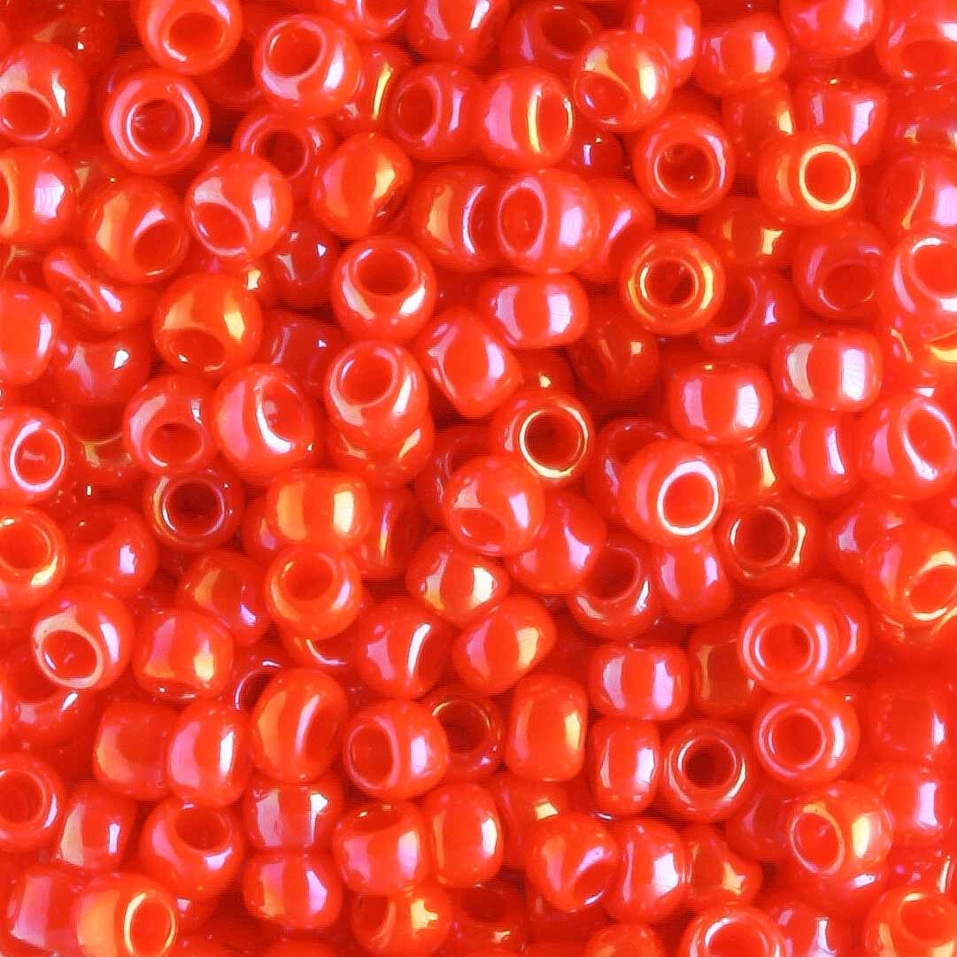 8/0 Opaque Rainbow Pumpkin - 10 grams