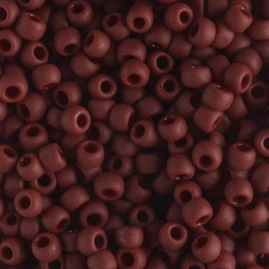 8/0 Opaque Frost Oxblood - 10 grams