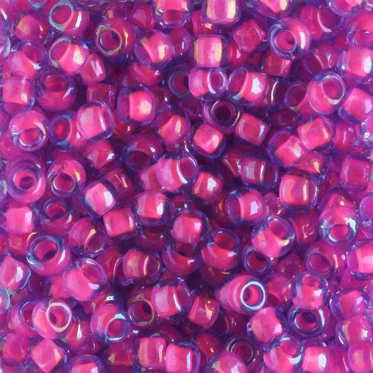 8/0 Luminous light Sapphire Neon Pink - 10 grams
