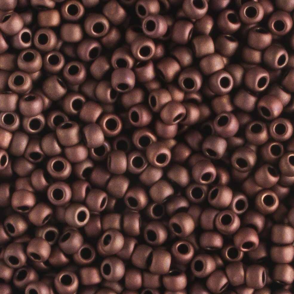 11/0 Frosted Dark Bronze - 10 grams