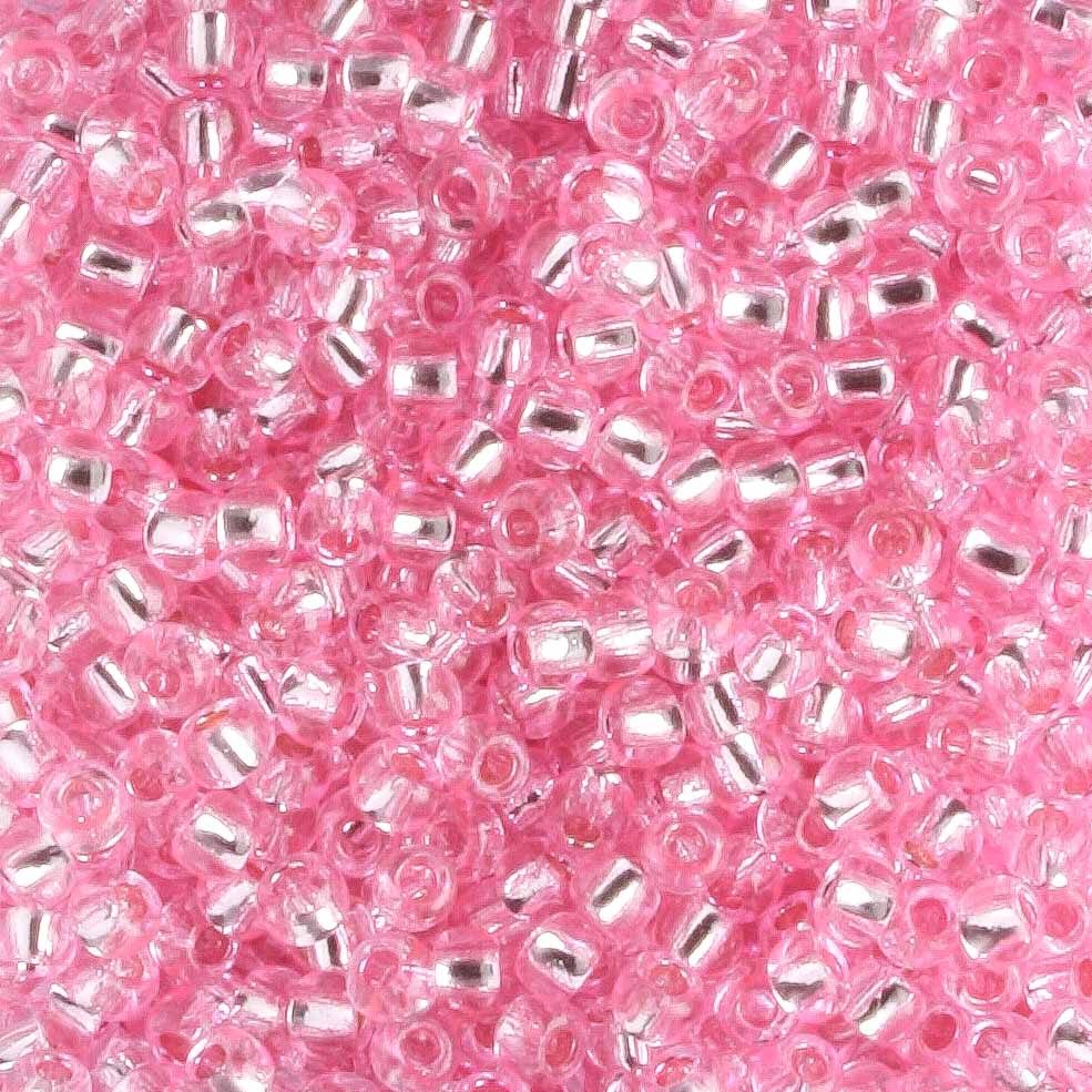 11/0 Silver Lined Pink - 10 grams