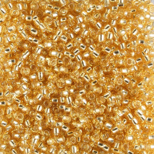 15/0 Silver Lined Light Topaz - 5 grams