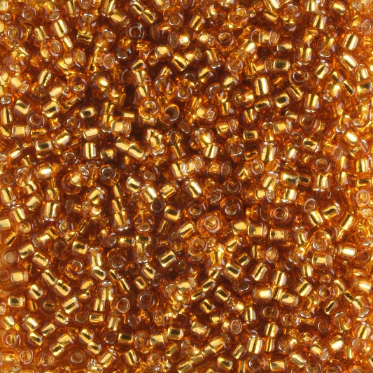 15/0 Silver Lined Topaz - 5 grams