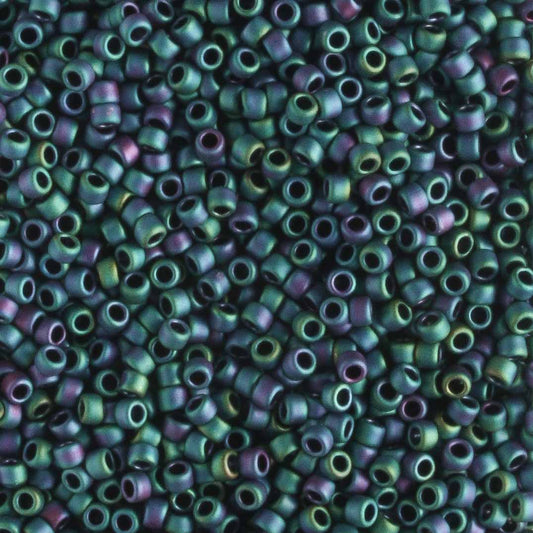 15/0 Matte Iris Teal - 5 grams