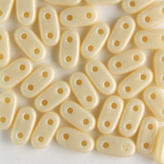 2 Hole Bar Sueded Gold Opaque Beige - 10 grams