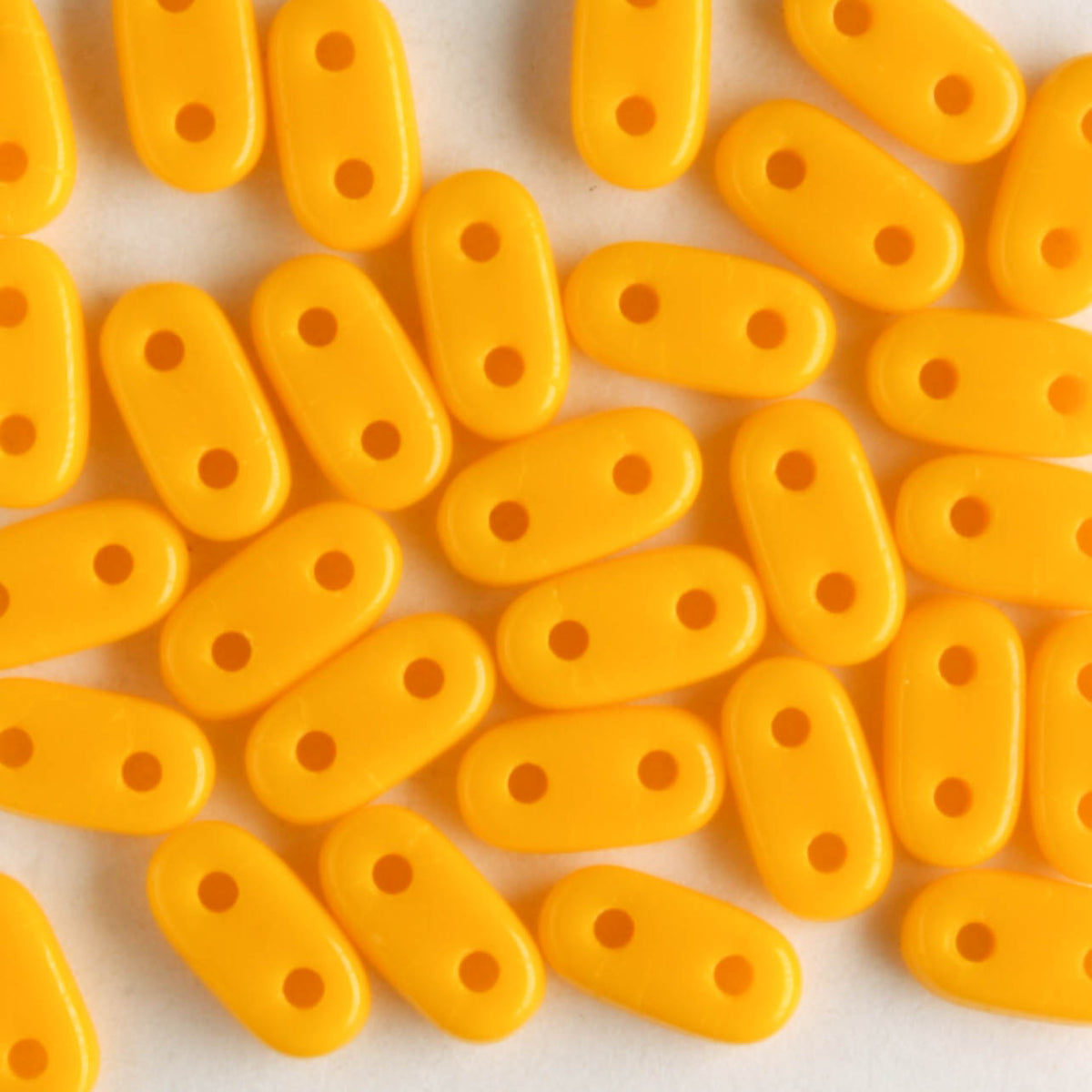 2 Hole Bar Opaque Sunflower Yellow - 10 grams