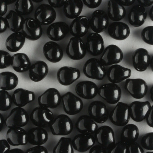 Fringe Bead, Opaque Black