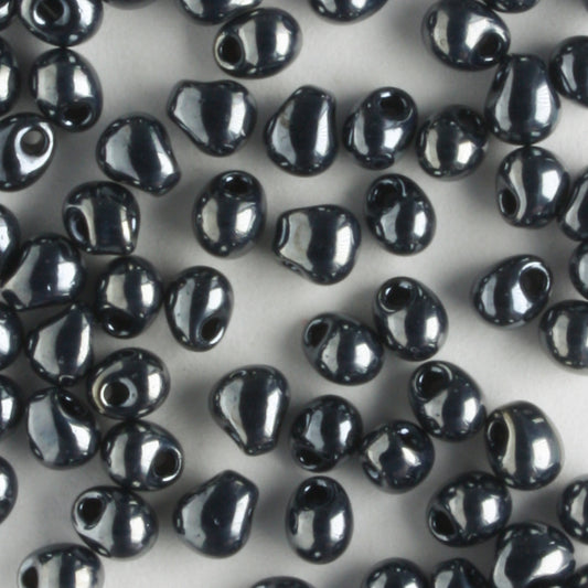 Fringe Bead, Gunmetal Silver
