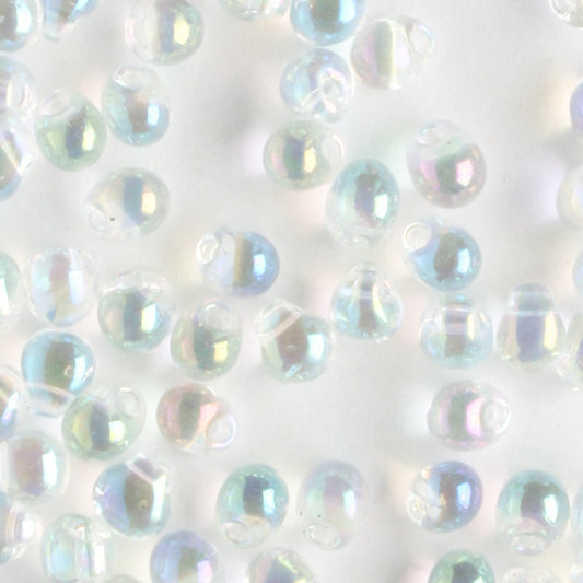 Fringe Bead, Rainbow Clear