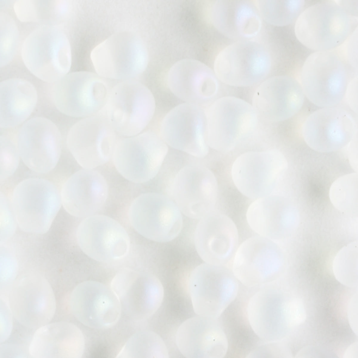 Fringe Bead, Rainbow Matte Clear