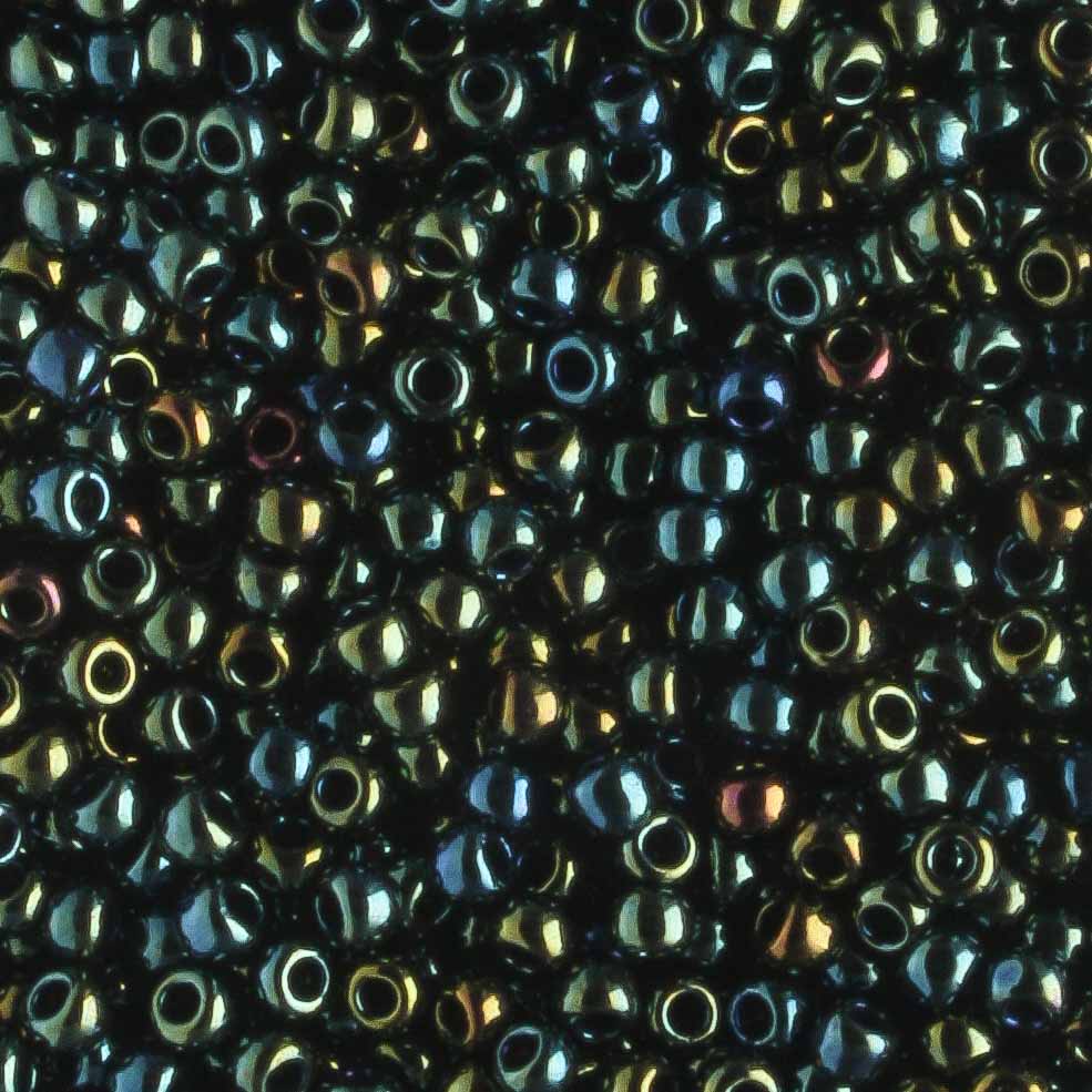 11/0 Dark Green Iris - 10 grams
