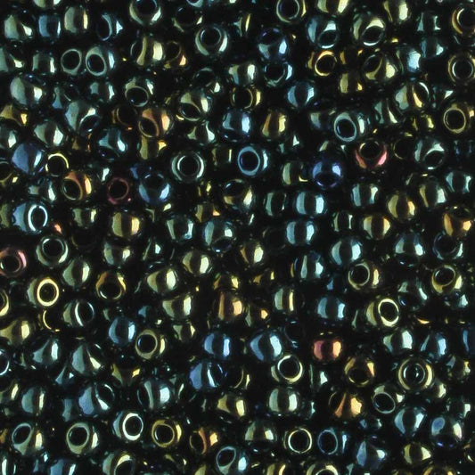 11/0 Dark Green Iris - 10 grams