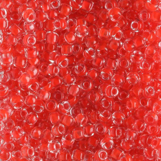 11/0 Lined Red - 10 grams