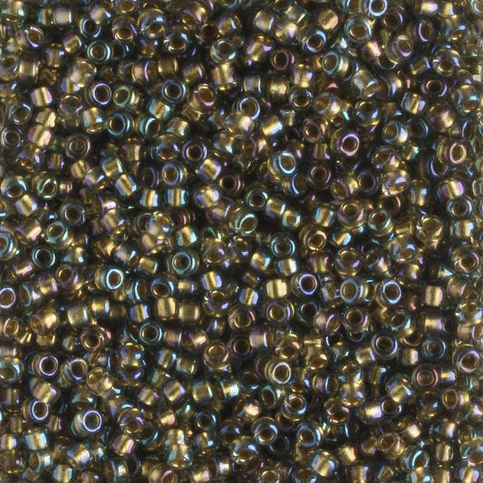 15/0 Gold Lined Gray - 5 grams