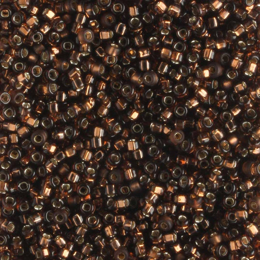 15/0 Silver Lined Brown - 5 grams