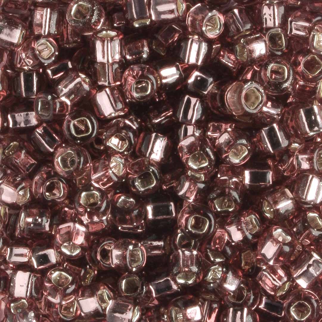 8/0 Silver Lined Light Purple - 10 grams