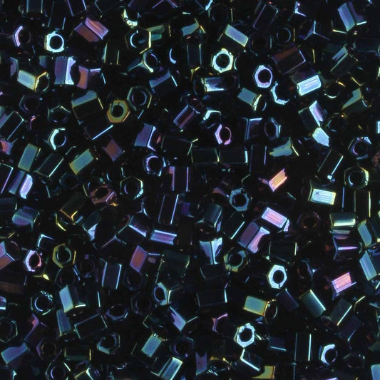 11/0 Hex Iris Blue - 10 grams