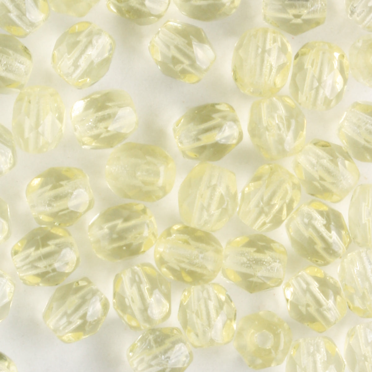 4mm Round Fire Polish Jonquil