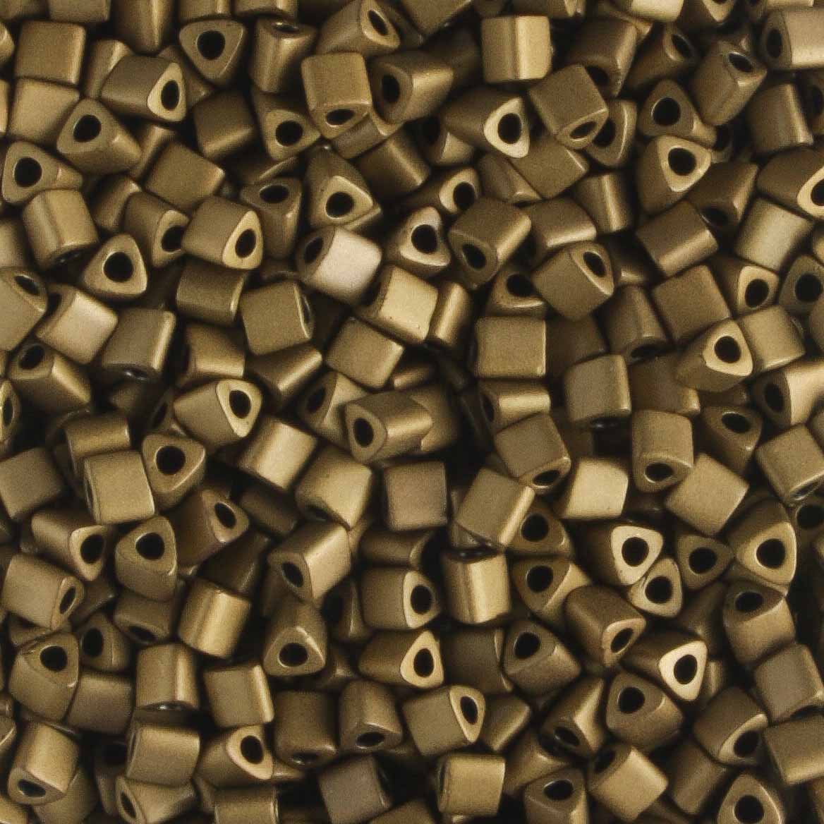 11/0 Triangle Matte Bronze - 10 grams