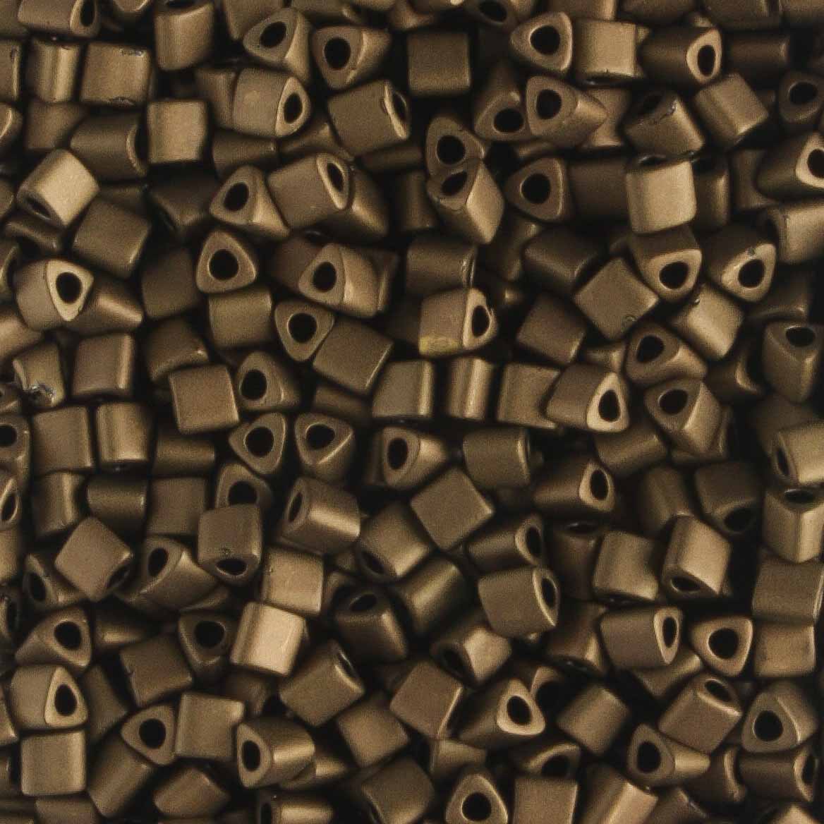 11/0 Triangle Matte Bronze - 10 grams