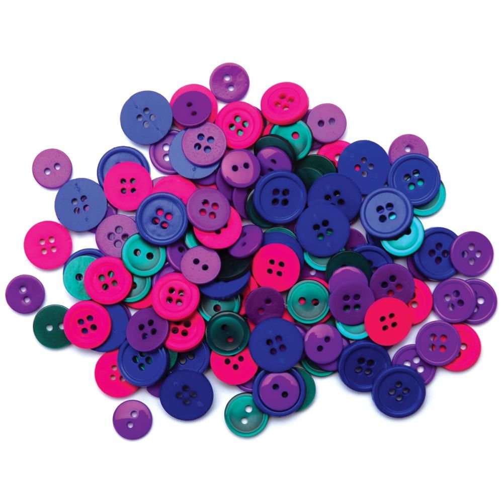 Button Jewel Assortment - qty 140