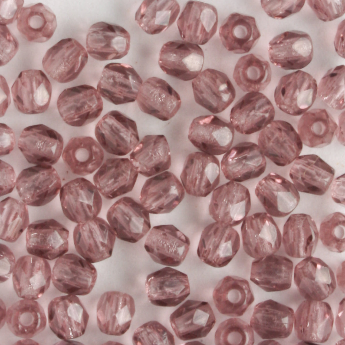 3mm Round Fire Polish Medium Amethyst