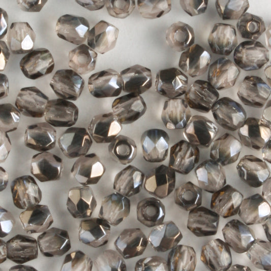 3mm Round Fire Polish Black Diamond Valentinite