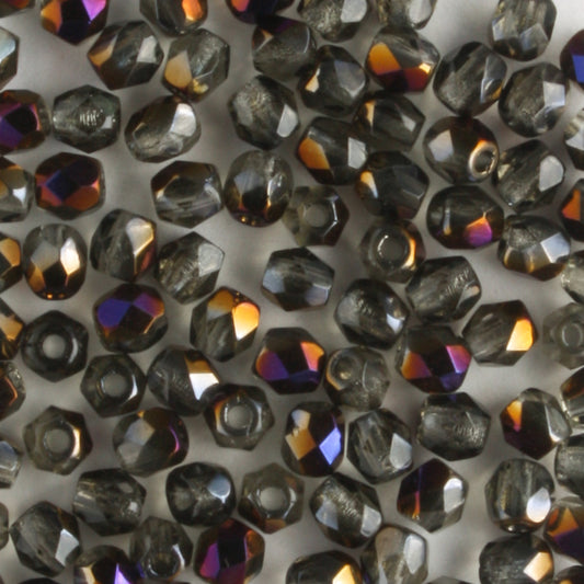 3mm Round Fire Polish Black Diamond Zarit
