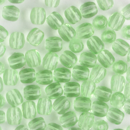 3mm Round Fire Polish Peridot Green