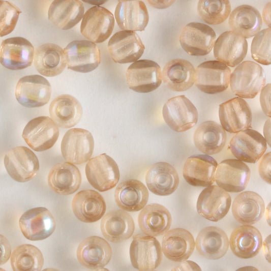 3mm Druk Light Rose AB - 100 beads