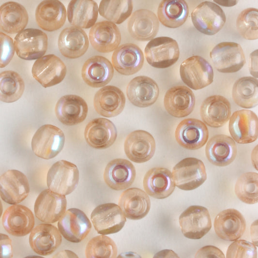 3mm Druk Light Colorado Topaz AB - 100 beads