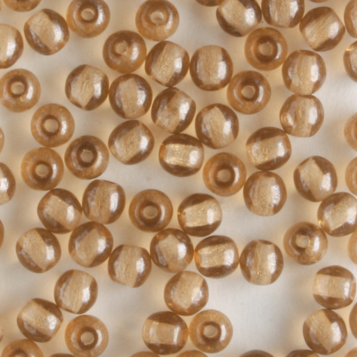 3mm Druk Smoked Topaz Luster - 100 beads