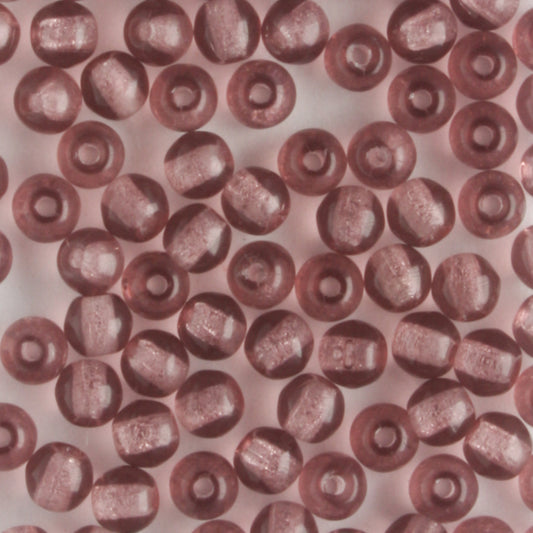 3mm Druk Medium Amethyst - 100 beads