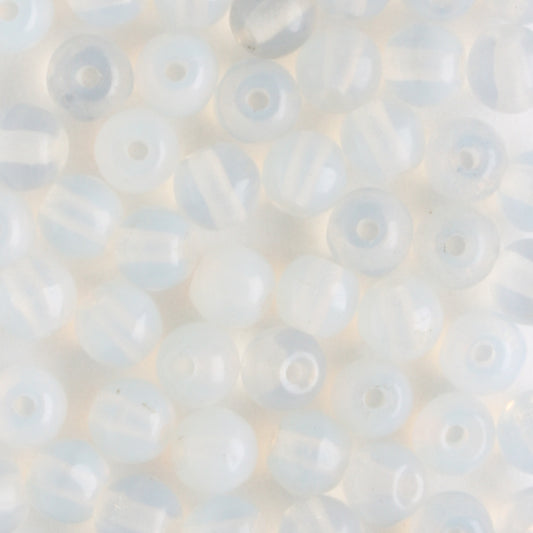 4mm Druk Opalescent - 100 beads