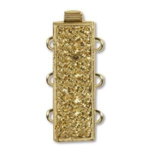 3 Strand Clasp, Gold