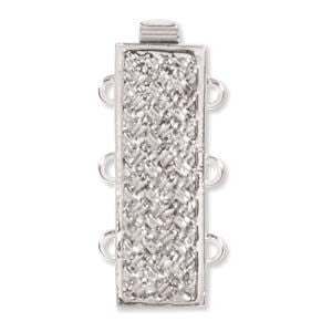 3 Strand Clasp, Silver