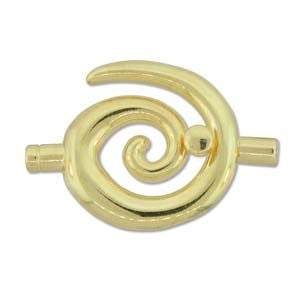 Swirl Clasp, Gold